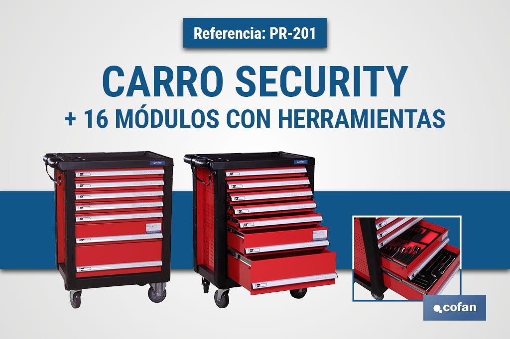 Promoción Carro Security + 16 Módulos con Herramientas - Cofan
